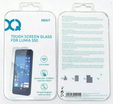 Tough Tempered Glass Screen Protector For Nokia Lumia 550 Genuine XQISIT... - $6.49