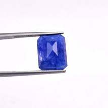 100% Natural Certified Blue Sapphire Loose Gemstone Emerald Shape - £30.44 GBP