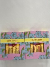 (2) Burt’s Bees Gift Set Beeswax Dragonfruit Lemon Strawberry Pineapple Lip Balm - £15.94 GBP