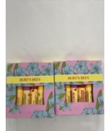 (2) Burt’s Bees Gift Set Beeswax Dragonfruit Lemon Strawberry Pineapple ... - £15.65 GBP