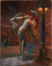 Art Print Dance of the seven veils by Gaston Bussiere Giclee Fine on Canvas - £14.93 GBP