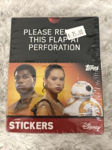 2016 Topps Star Wars The Force Awakens Stickers Factory Sealed Box NEW 50 Packet - $24.99