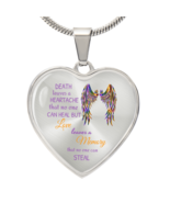 Luxury Graphic Heart Necklace Love leaves a Memory that nooone can steal - $77.11 CAD+