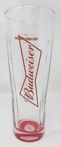 Rare Budweiser Red Beer Glass Barware Man Cave 16oz U94 - £10.17 GBP