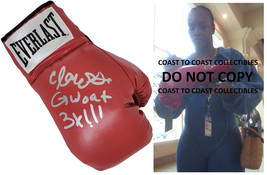 Claressa Shields Signed Boxing Glove COA Proof Autographed Boxing Champion - $445.49