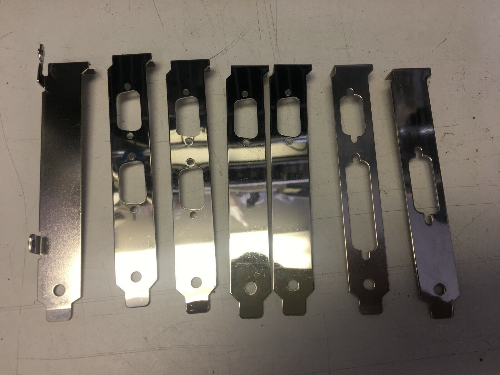 Vintage AT card brackets lot of 7 serial parallel game - $5.94