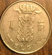 1977 Belgium 1 Franc Coin - £1.10 GBP