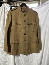 ORIGINAL WW1 US ARMY WOOL JACKET Officer&#39;s Captain Uniform Tunic Vintage - $247.49