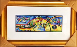 Raphael Abecassis &quot;Noah Ark&quot; Judaica Original Painting On Paper Framed Coa - £1,794.61 GBP