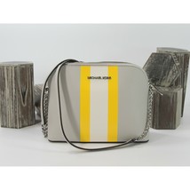 Michael Kors Aluminum Saffiano Leather Cindy Large Dome Crossbody Bag NWT - $138.11