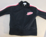 NIKE DARK BLUE AND PINK GIRLS TODDLER FULL ZIP UP CUTE STRIPED SWEATER 2T - £11.87 GBP