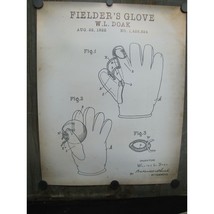 Quality Reproduction Of Original Baseball Fielders Glove Patent Print 20&quot; x 16&quot; - £19.43 GBP