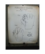Quality Reproduction Of Original Baseball Fielders Glove Patent Print 20... - £19.46 GBP