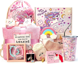 Unicorn Birthday Gifts for Girls,Unicorn Gifts Box for Toddler/Teen Girls,Gift f - £49.92 GBP