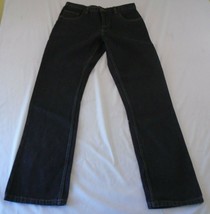 Rounder Energy Cult Jeans Men&#39;s Straight Leg Black Denim Jeans Size 32x31 - £10.73 GBP