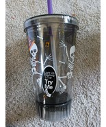 2 light up Flashing Trick Or Drink skeleton Halloween Light Up Cup With ... - £6.34 GBP