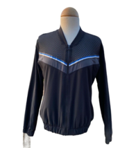 Z by Zella Womens Main Event  Mesh Yoke Top Track Jacket Medium Full Zip... - $11.22