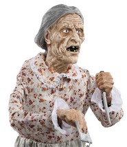 Life Size Standing Granny Psycho Mother Bates Motel Haunted House Horror Prop-5f - $123.47