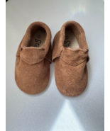 Special Sale! Size 5 Brown Suede Baby Moccasins, Anti-Slip baby moccasin... - £6.39 GBP