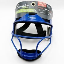 CHAMPION SPORTS Youth (6 1/4-6 3/4) SoftBall, Face Mask, Blue New - $22.99
