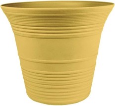 The Hc Companies 9 Inch Sedona Round Self Watering Planter - Decorative, Honey - £24.65 GBP