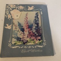 Vintage Birthday Card Best Wishes Box4 - $3.95
