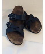 Birkenstock Birki’s Kumba Black Cross Strap Sandals Size US L 8 M 6 EU 39 - $57.52 CAD