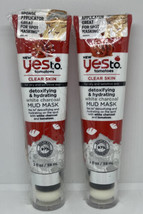 2 ~ Yes To Tomatoes Clear Skin Detoxifying &amp; Hydrating White Charcoal Mud Mask - £7.39 GBP