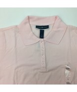 Macys Karen Scott Woman&#39;s Pink Blush Polo Short Sleeve Top T-Shirt Size ... - £15.93 GBP