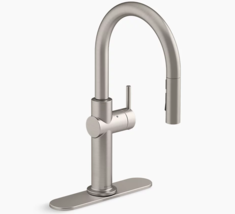 Kohler 22974-VS Crue Touchless Pull Down Kitchen Faucet - Vibrant Stainless - £356.44 GBP