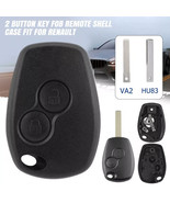 2 Button Key Fob Case Shell For Dacia Duster Logan Sandero Renault Modus... - $128.25 MXN