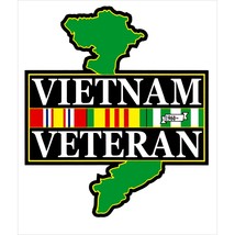 U.S. Military Vietnam Veteran Sticker 3-1/4&quot;X3-1/2&quot; - £13.15 GBP