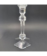 Val St. Lambert Candlestick Holder 9 1/2&quot; Belgium Fine Crystal Gardenia ... - $61.19