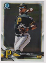 2018 Bowman Chrome #BDC50 KeBryan Hayes RC Rookie Card Pittsburgh Pirates ⚾ - £0.75 GBP