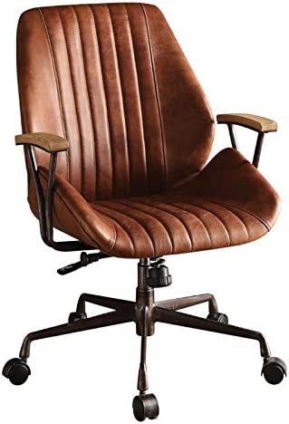 Acme Hamilton Top Grain Leather Office Chair, Cocoa Leather - £454.02 GBP