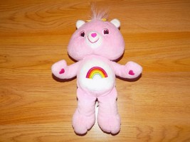 2007 9&quot; Cheer Bear Care Bear Plush Pink Rainbow Tummy &amp; Hair Bow Stuffed... - $14.00