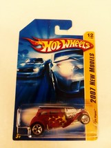 Hot Wheels 2007 #012 Red Straight Pipes 5 Spoke Wheels New Models Malaysia MOC - £8.96 GBP