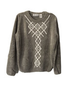 Alfred Dunner Pull Over Sweater ~ Sz PS ~ Gray ~ Long Sleeve ~ Crewneck - £10.74 GBP