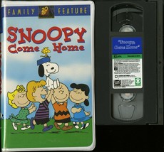 SNOOPY COME HOME VHS 20TH CEMTURY FOX VIDEO CLAMSHELL CASE TESTED   - $9.95