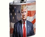 Trump America 8oz Stainless Steel Flask Drinking Whiskey - £11.78 GBP