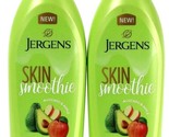 2 Bottles Jergens 10 Oz Skin Smoothie Avocado &amp; Apple Scented Body Lotion - $21.99