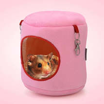 Flannel Cylinder Pet House Warm Hamster Hammock Hanging Bed Small Pets Nest, L,  - £2.62 GBP