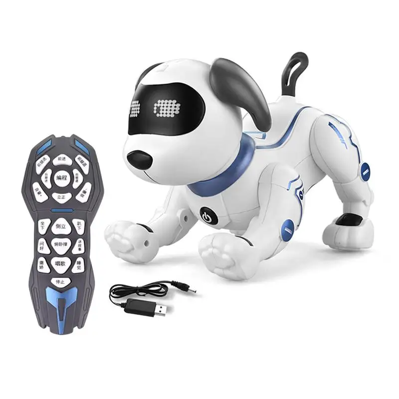 Robot Puppy Toy Robot Dogs That Acts Like A Real Dog Programmable Interactive &amp; - £61.57 GBP+