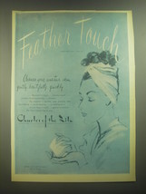 1945 Charles of the Ritz Feather Touch Ad - Cleanses your sensitive skin  - $18.49