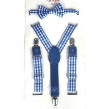 Toddler Boys Size 2T-5T Bow Tie and Suspender Set Cat and Jack Blue - £2.98 GBP