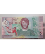 George Best Bank Of Ulster Five Pound Note Original 2006 - UNC - $925.91 MXN