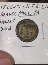 TRANSIT TOKEN H T B LINE GOOD FOR ONE 15c FARE PA - $90.59 MXN