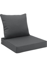 Favoyard Outdoor Seat Cushion Set, 24&quot;x24&quot;, Gray - $24.74