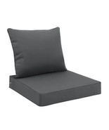 Favoyard Outdoor Seat Cushion Set, 24&quot;x24&quot;, Gray - £19.60 GBP