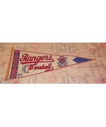 Vintage 1990&#39;s Texas Rangers Full Size 12&quot; x 30&quot; Felt Pennant - £11.34 GBP